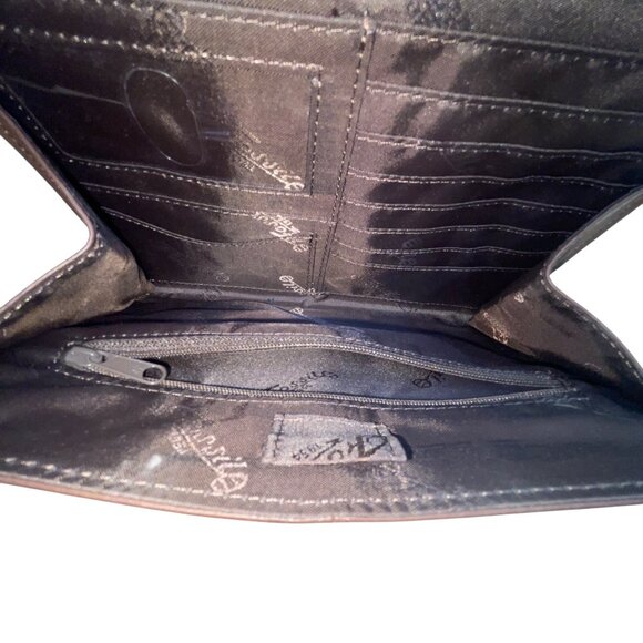 Fossil Women’s Brown Leather Flap Closure Adjustable Strap Crossbody Bag - Picture 13 of 14